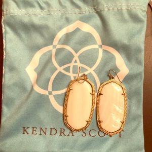 Kendra Scott white danielle large earrings!
